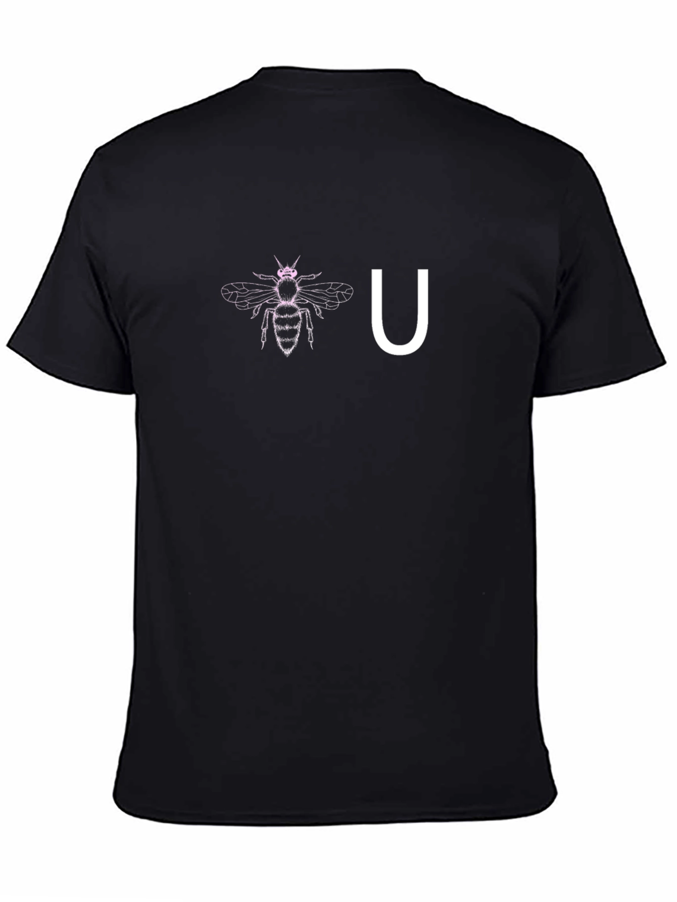 Bee You Black Graphic Tee