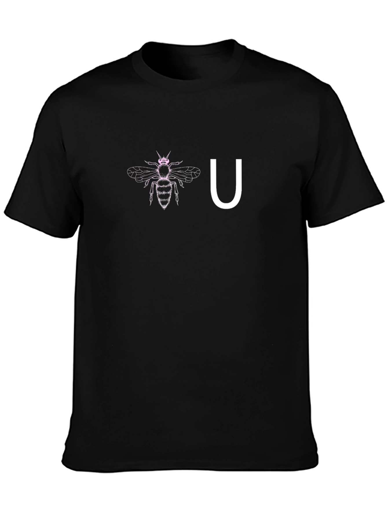 Bee You Black Graphic Tee