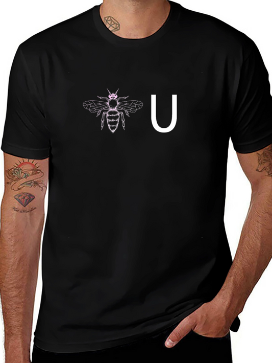 Bee You Black Graphic Tee
