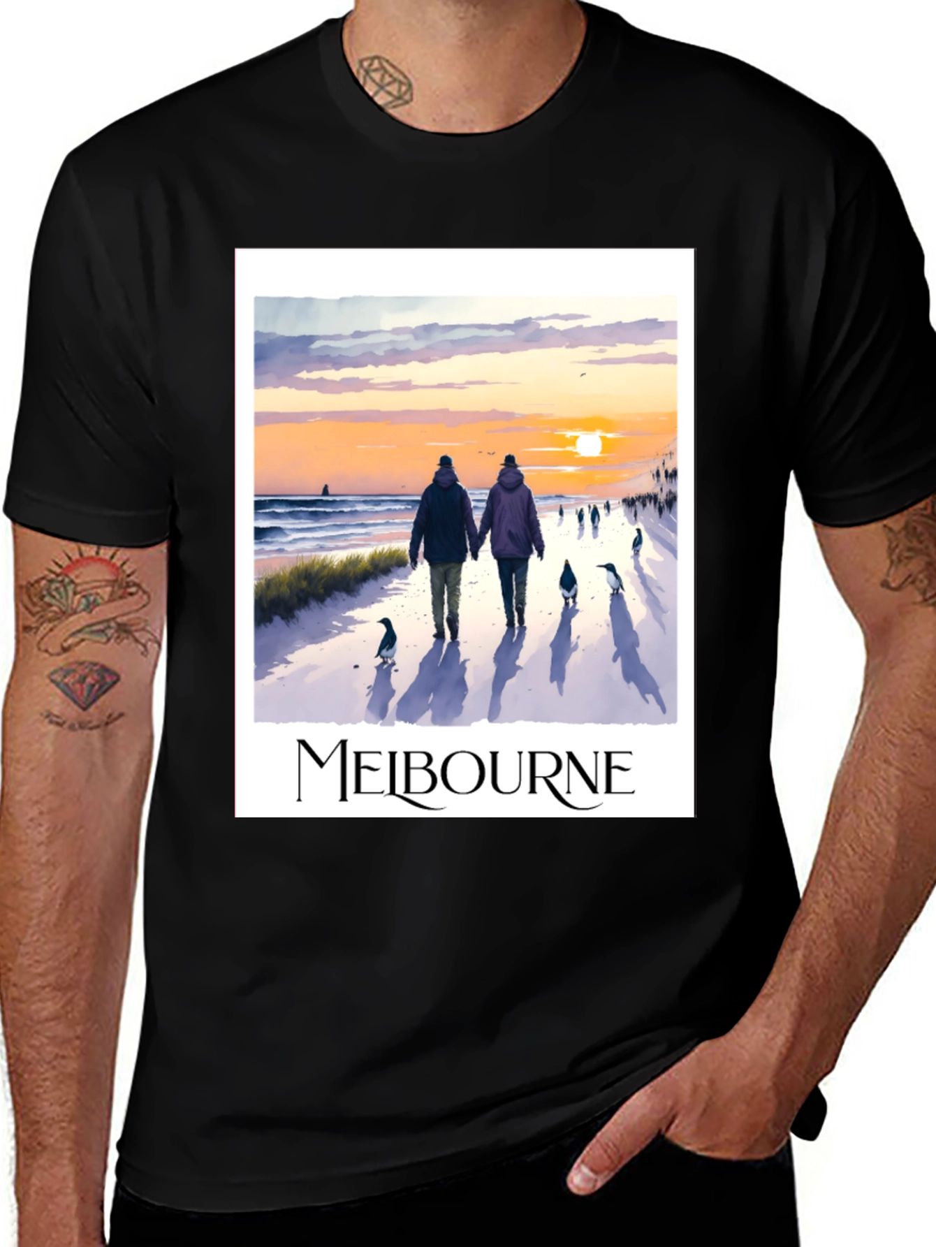 Melbourne Beach Walk Graphic Tee