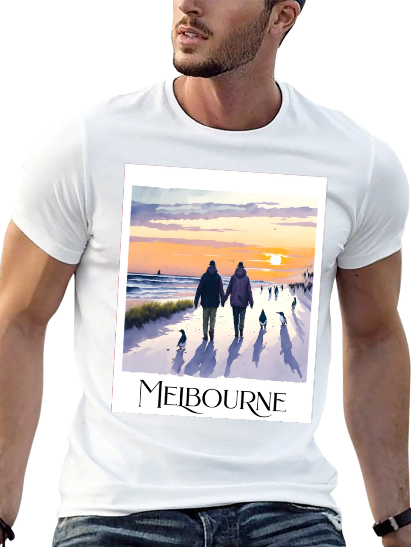 Melbourne Beach Walk Graphic Tee