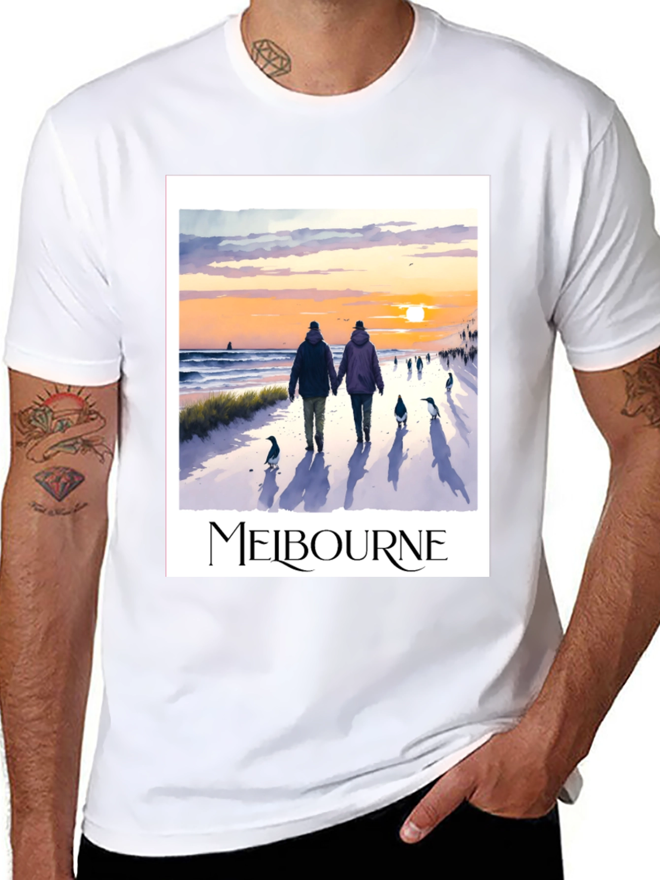Melbourne Beach Walk Graphic Tee