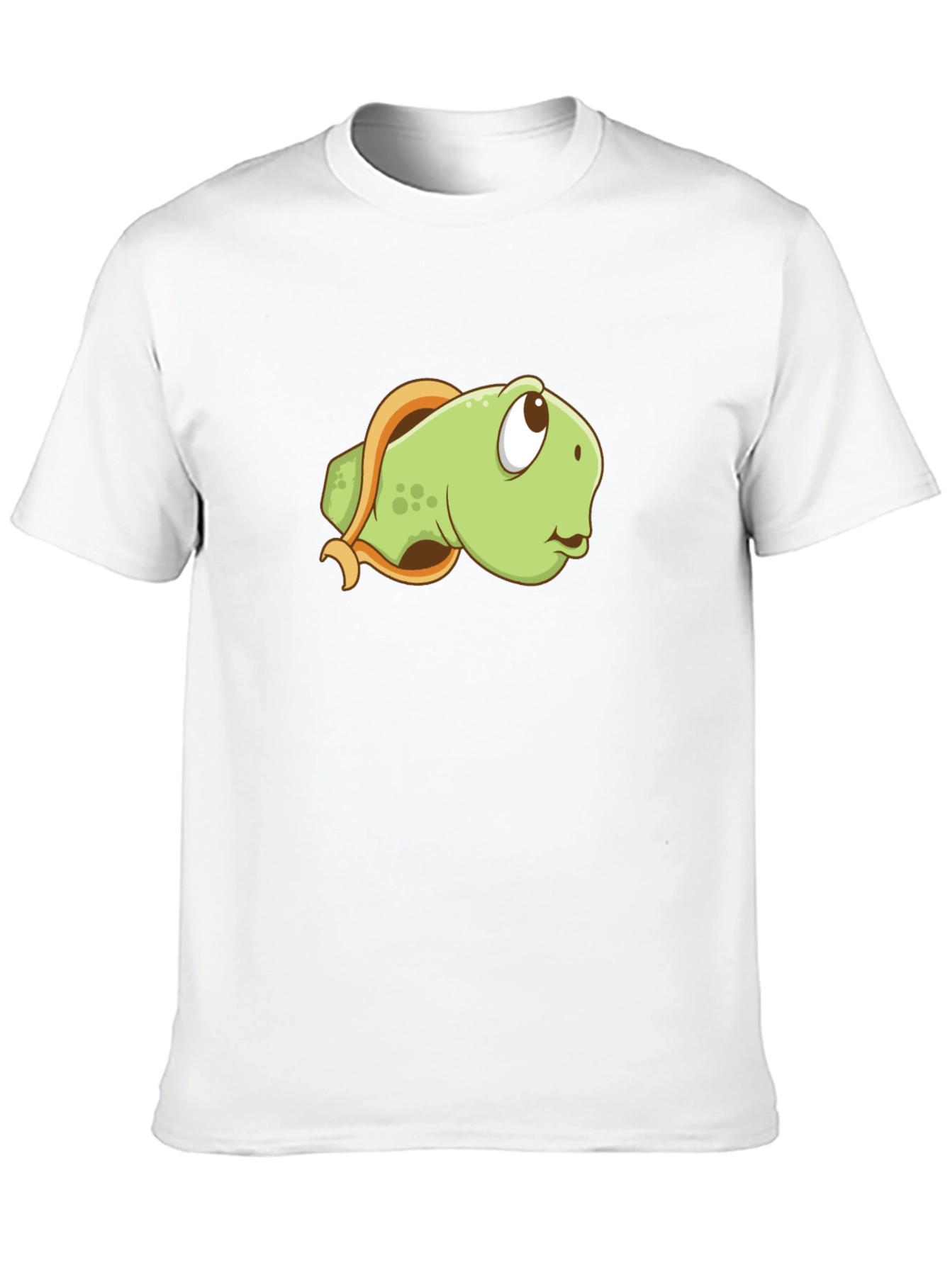 Cartoon Turtle Graphic Tee - Black Casual Shirt