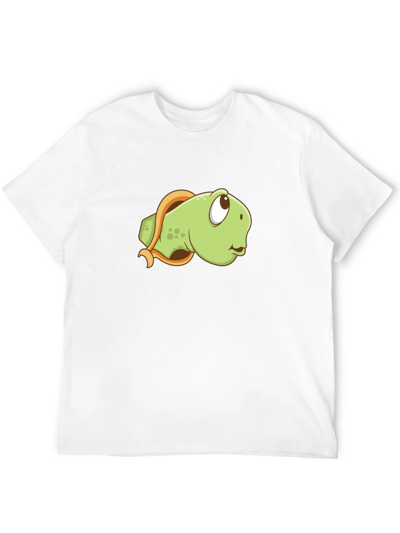 Cartoon Turtle Graphic Tee - Black Casual Shirt