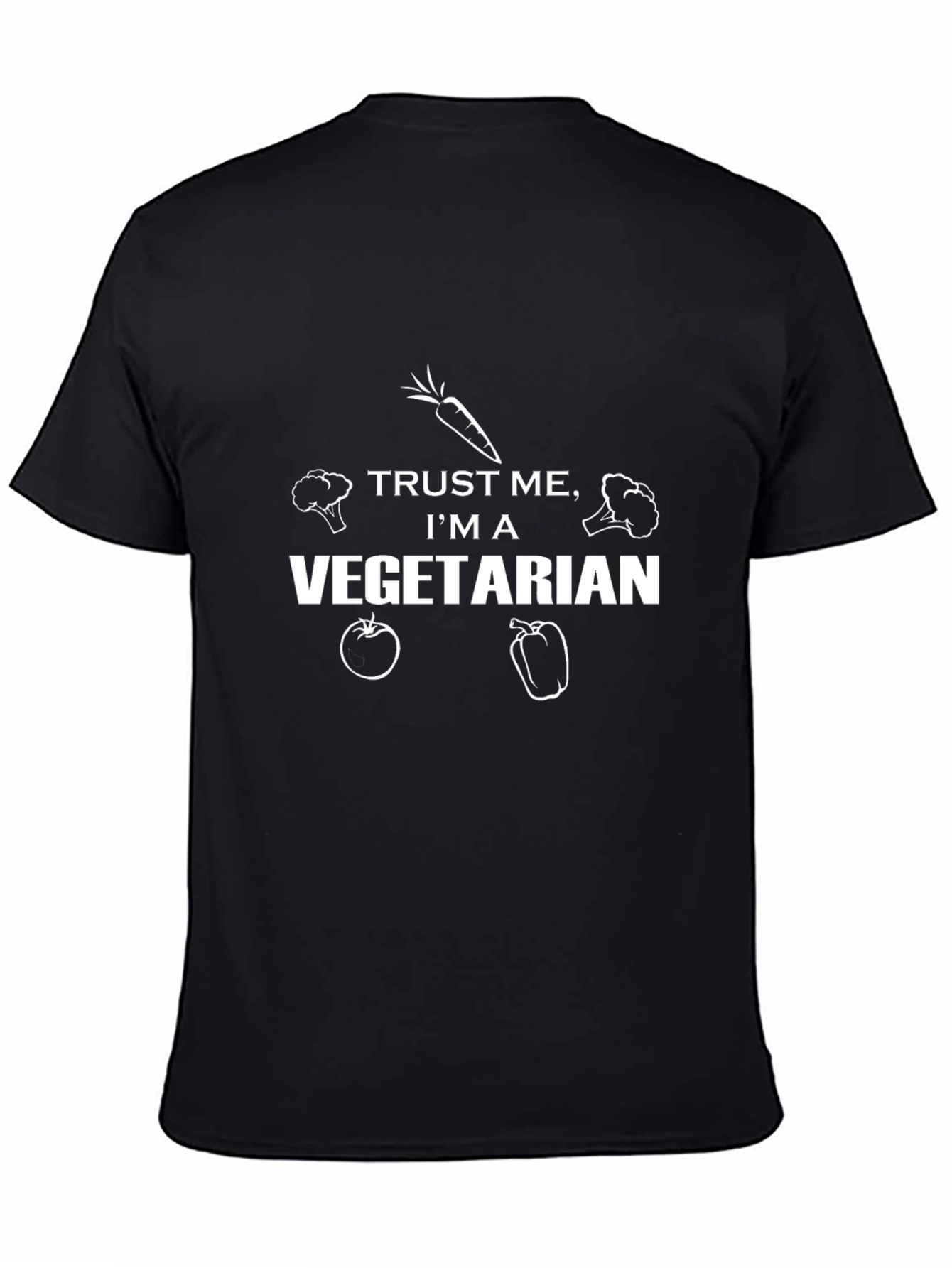 Trust Me Im A Vegetarian Black T-Shirt