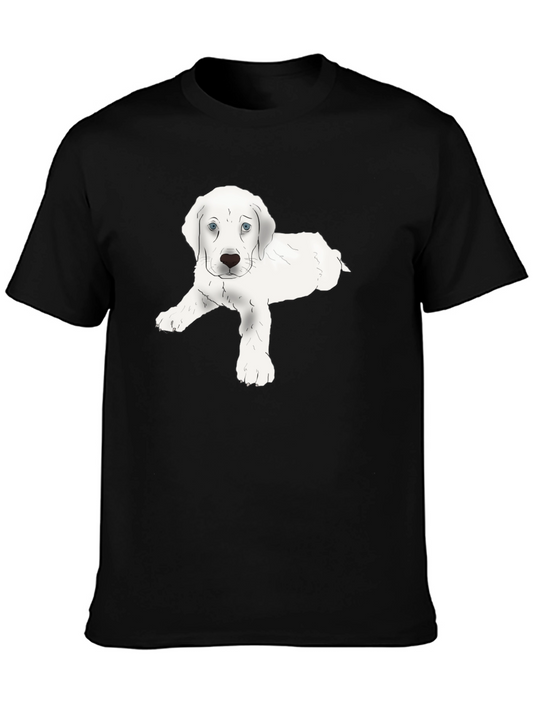 Cute White Puppy T-Shirt – Adorable Dog Lover Tee
