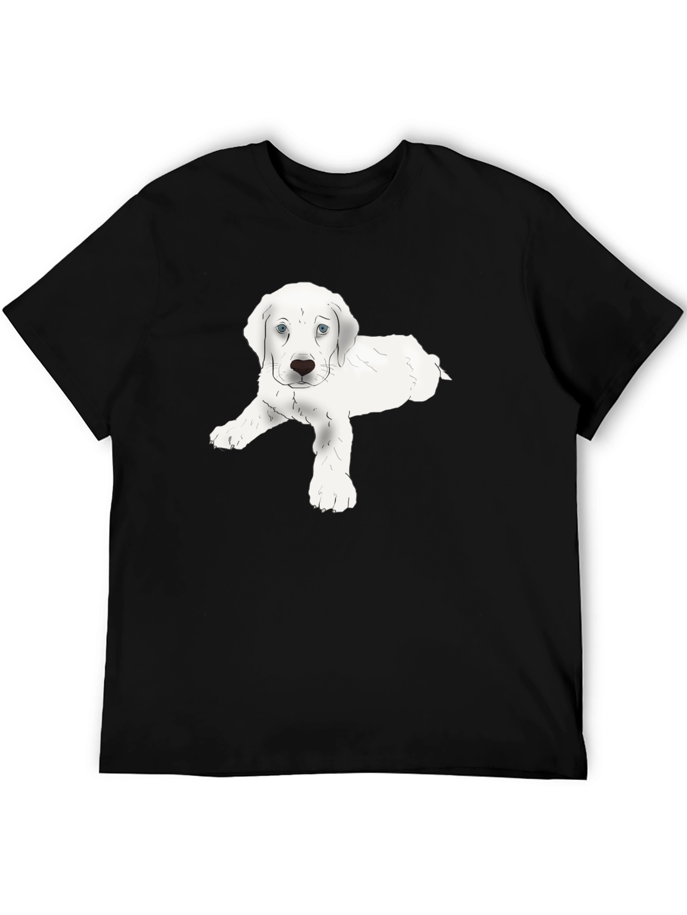 Cute White Puppy T-Shirt – Adorable Dog Lover Tee