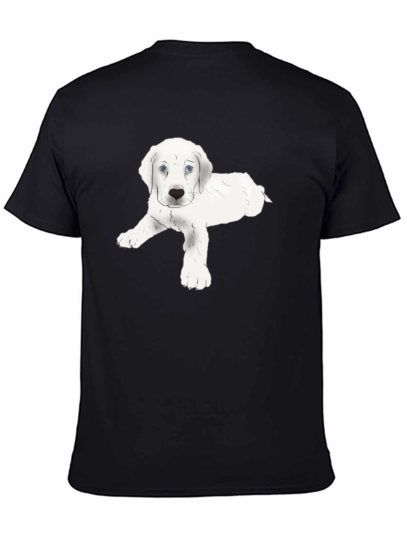 Cute White Puppy T-Shirt – Adorable Dog Lover Tee