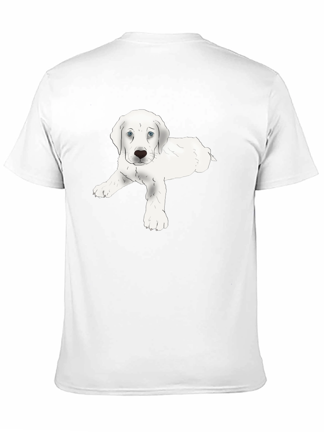Cute White Puppy T-Shirt – Adorable Dog Lover Tee