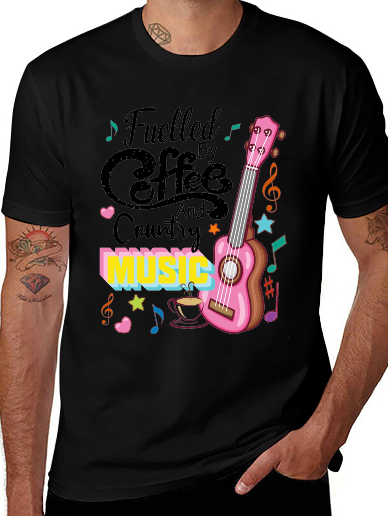 Fuelled By Coffee & Country Music T-Shirt