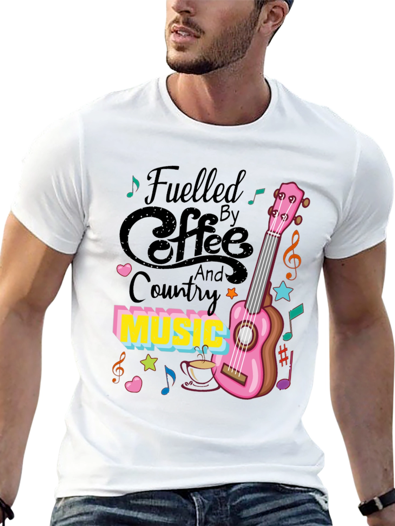 Fuelled By Coffee & Country Music T-Shirt