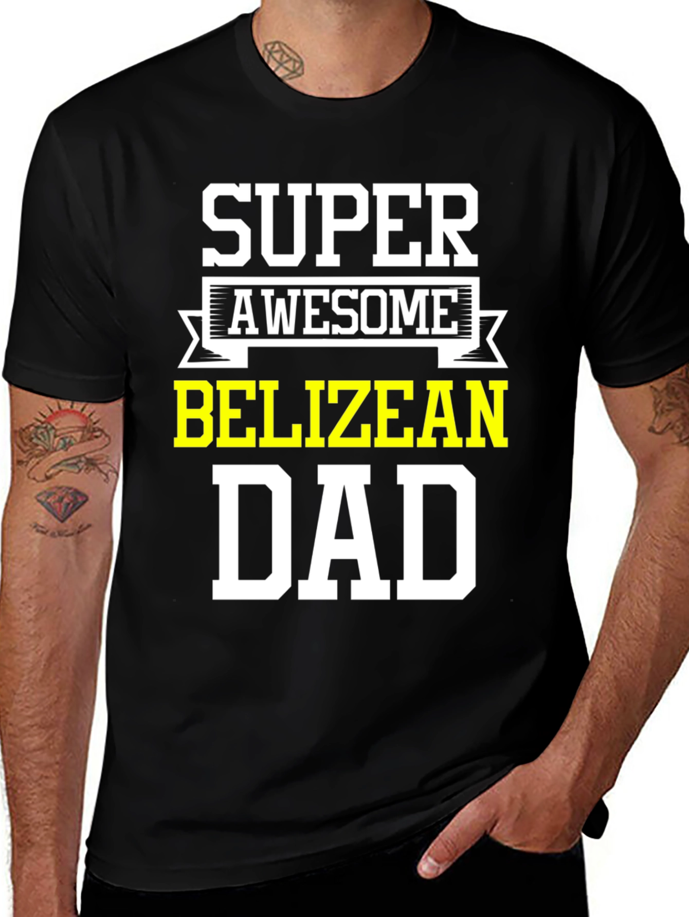 Super Awesome Belizian Dad T-Shirt
