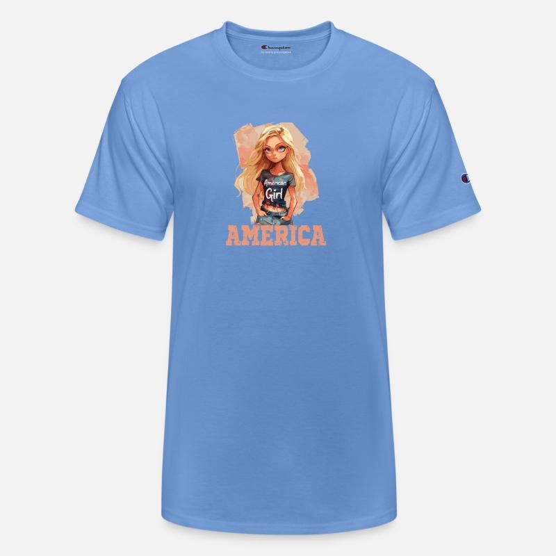 Patriotic American Girl Star Spangled Pride USA