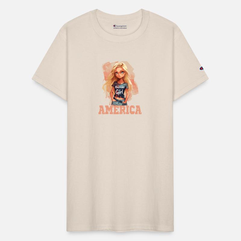 Patriotic American Girl Star Spangled Pride USA