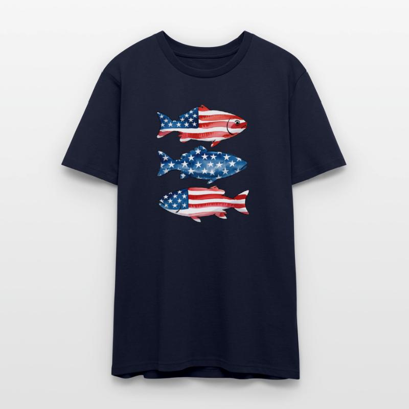 Patriotic Fish 4th of July America