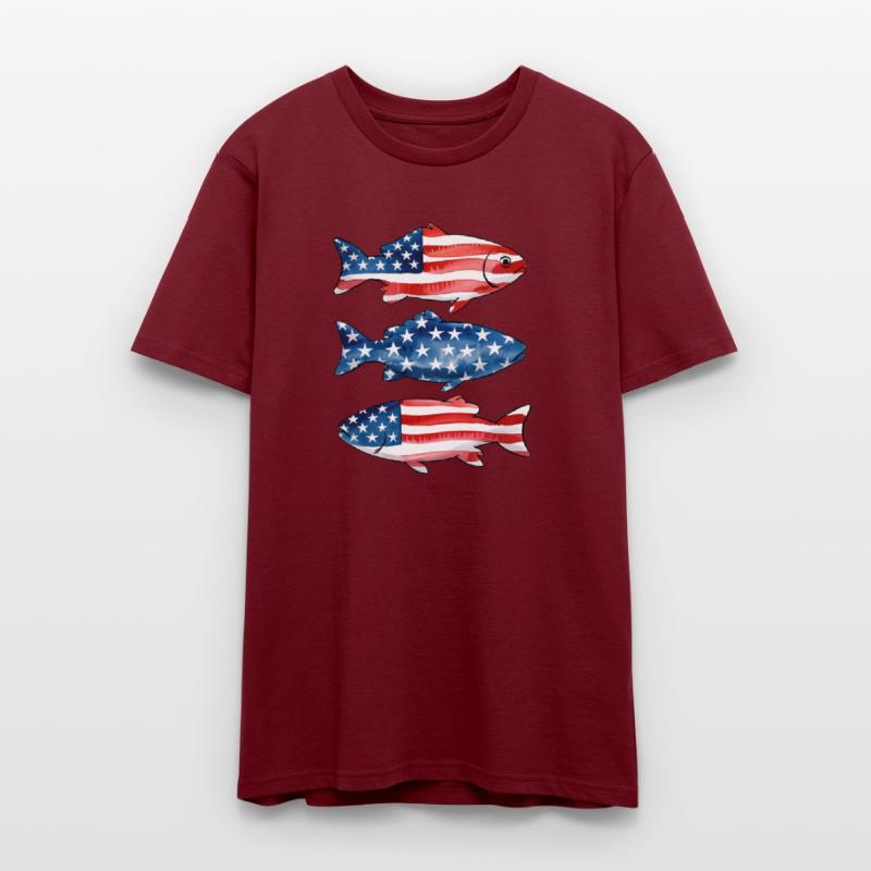 Patriotic Fish 4th of July America