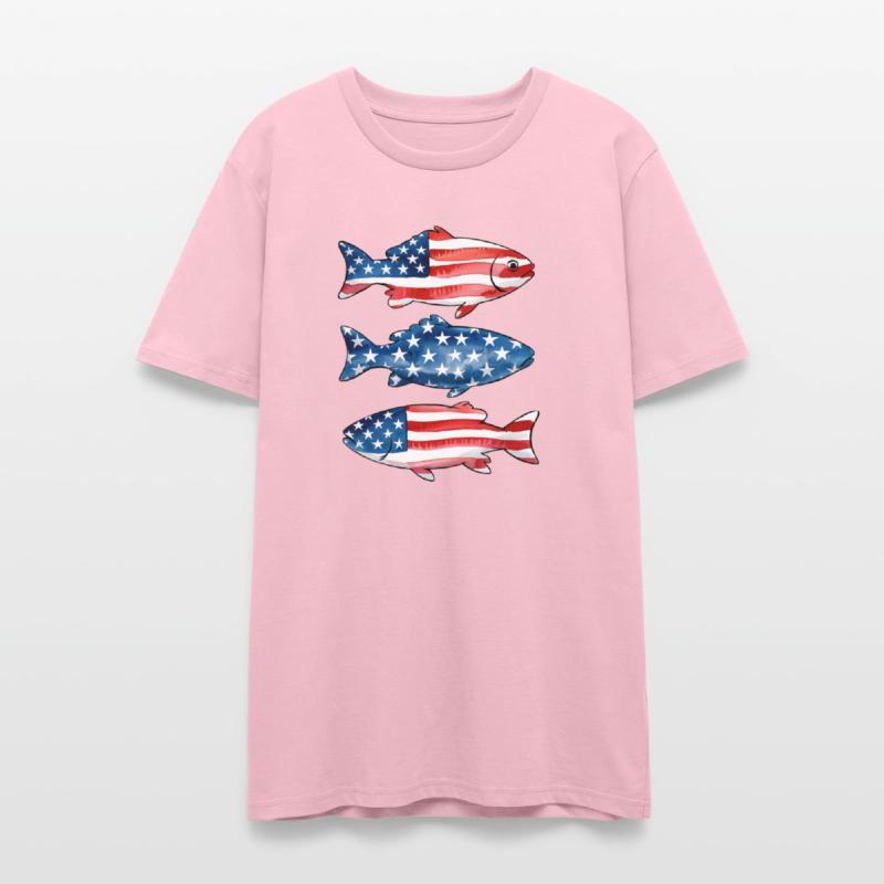 Patriotic Fish 4th of July America