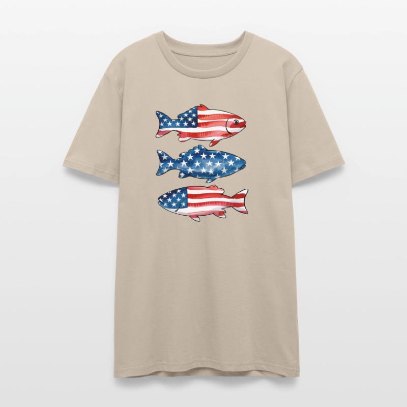 Patriotic Fish 4th of July America