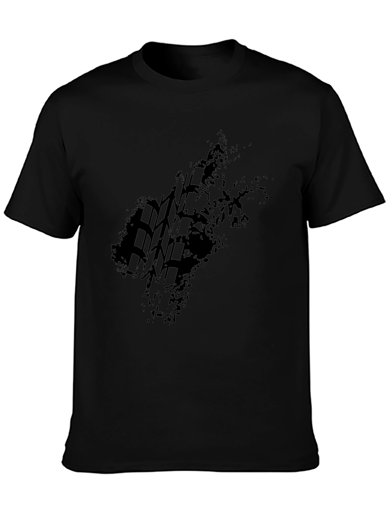 Black Tire Track Graphic Tee
