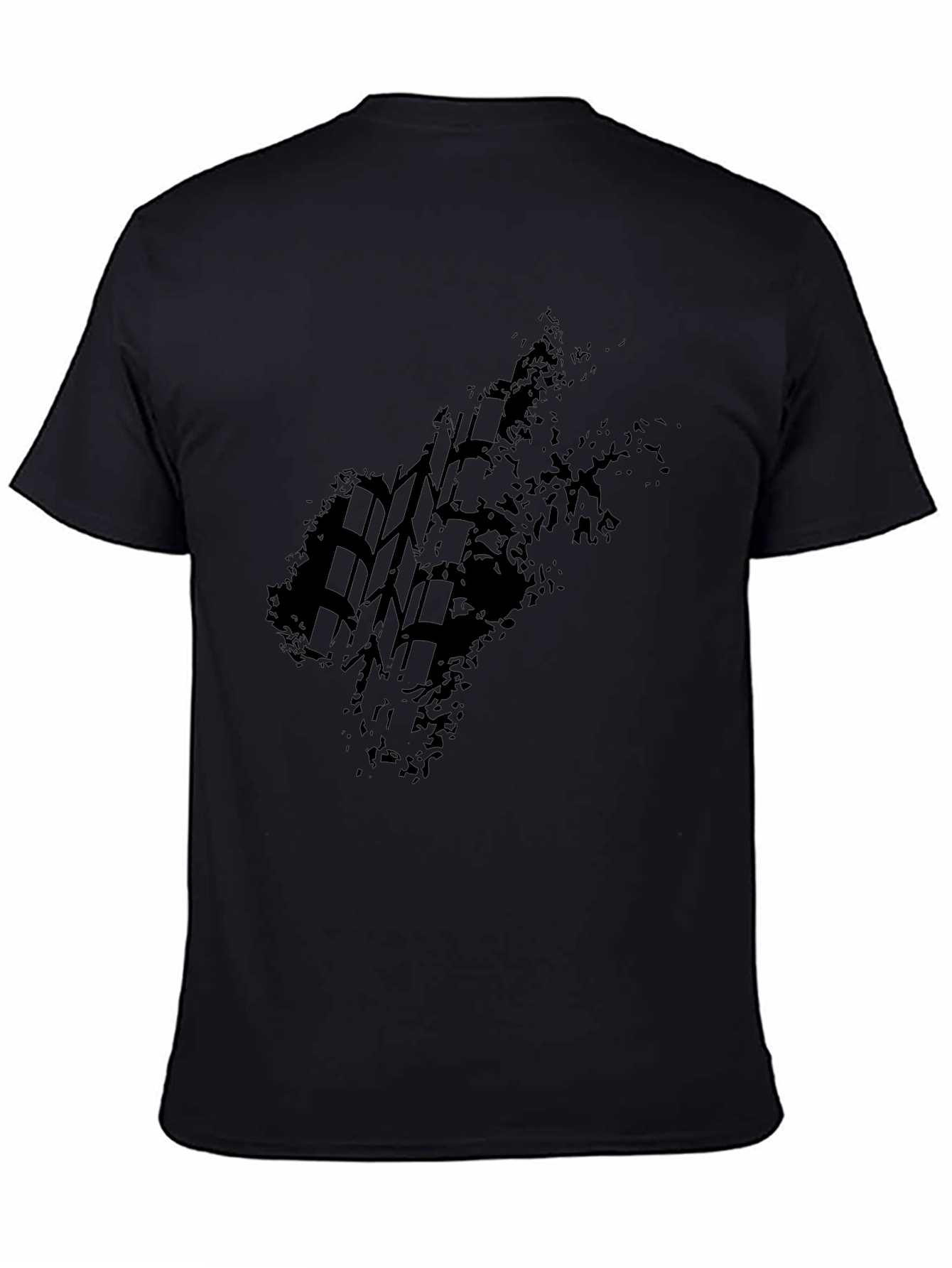 Black Tire Track Graphic Tee