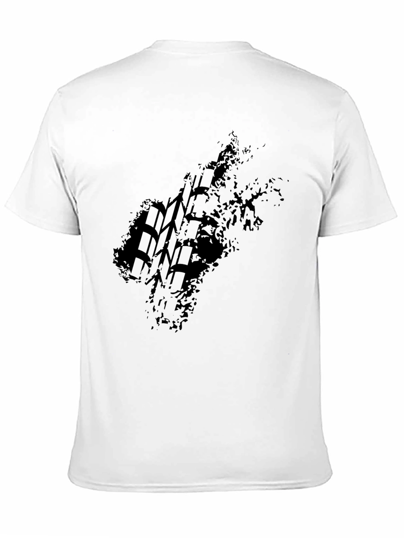 Black Tire Track Graphic Tee