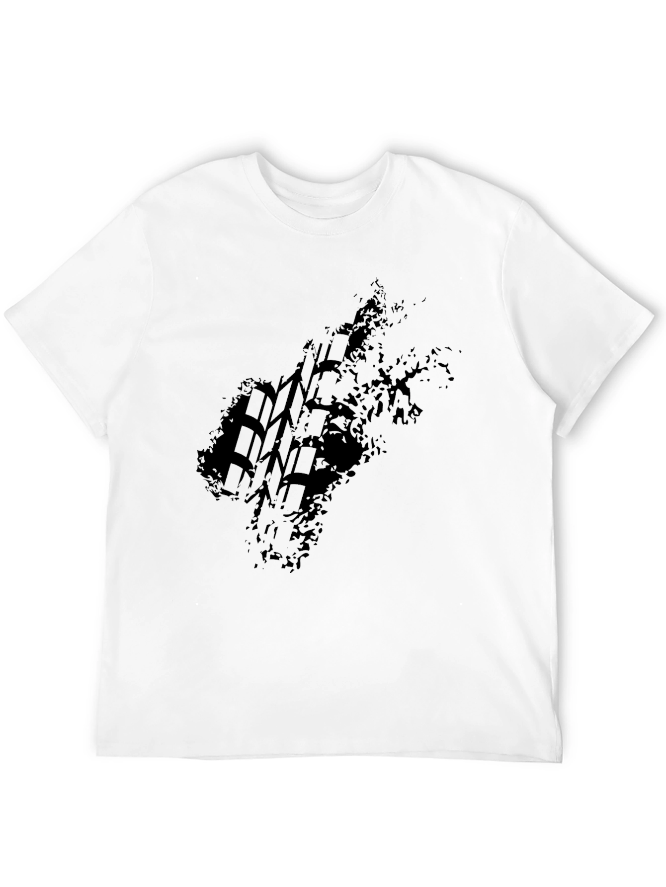 Black Tire Track Graphic Tee