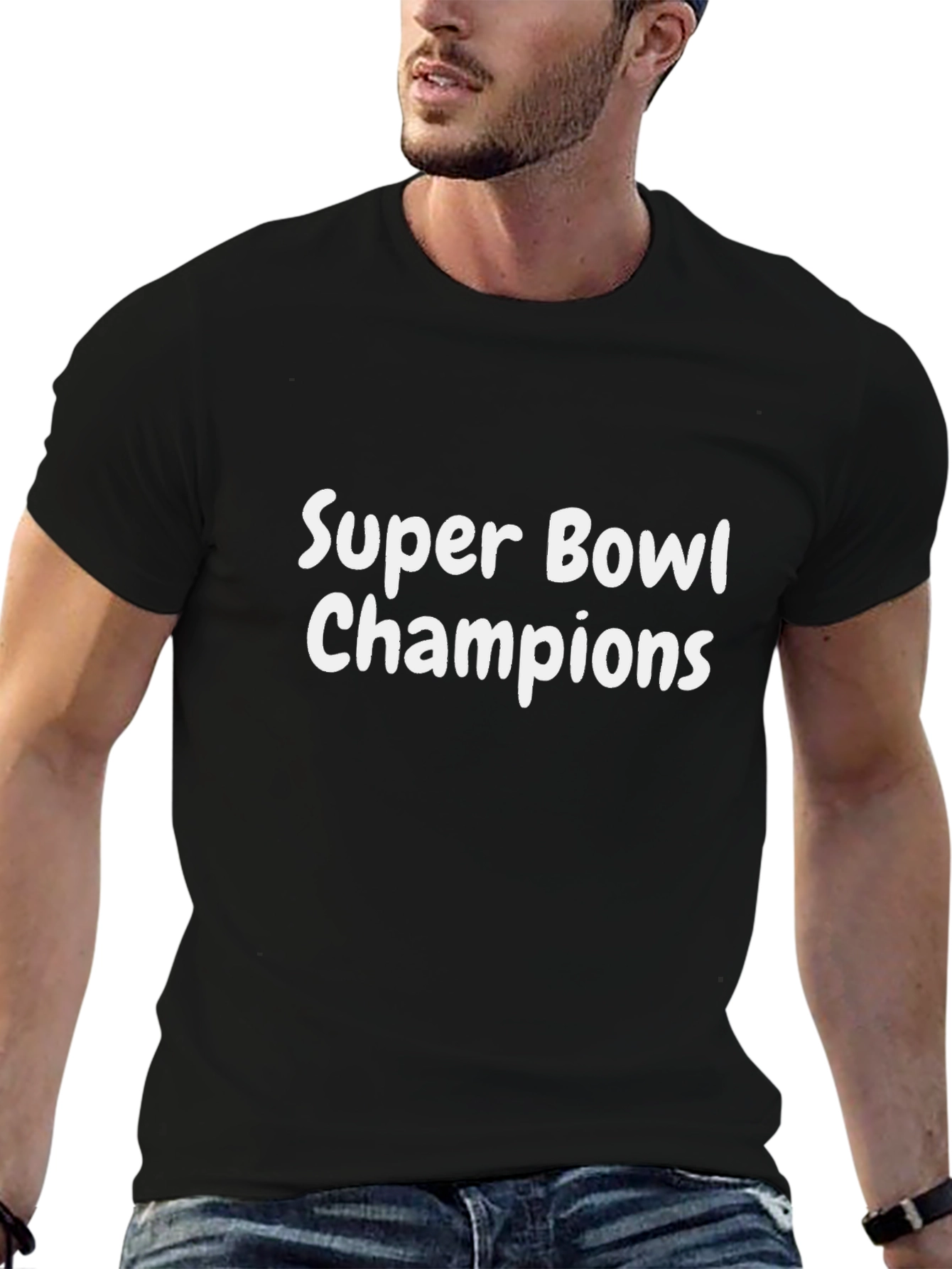 Super Bowl Champions Black T-Shirt