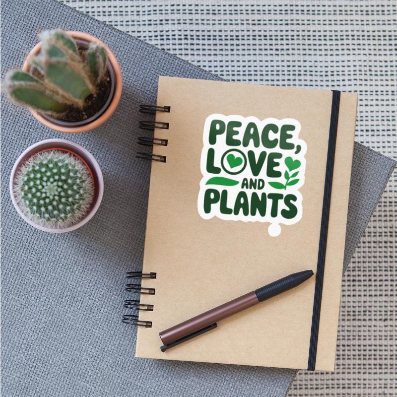 Peace Love & Plants - Funny Garden Gift Idea