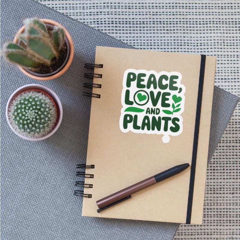 Peace Love & Plants - Funny Garden Gift Idea