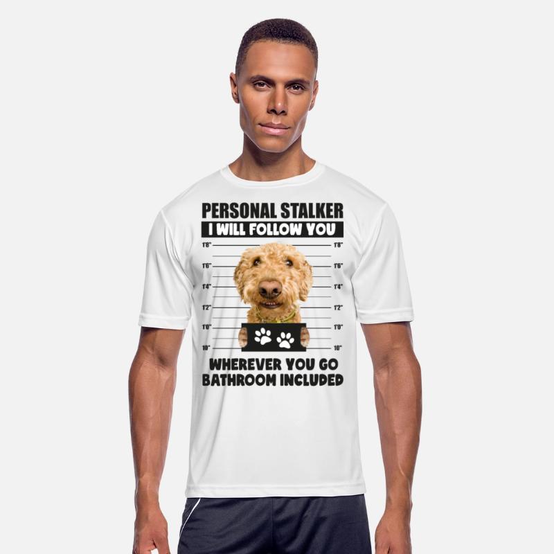 Personal Stalker Dog Funny Goldendoodle Owner Gift