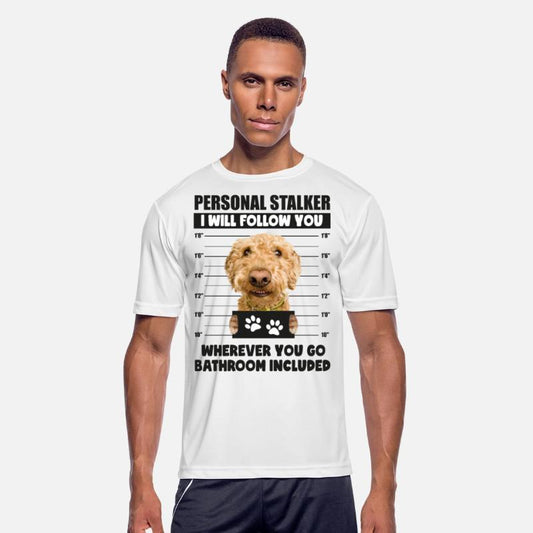 Personal Stalker Dog Funny Goldendoodle Owner Gift
