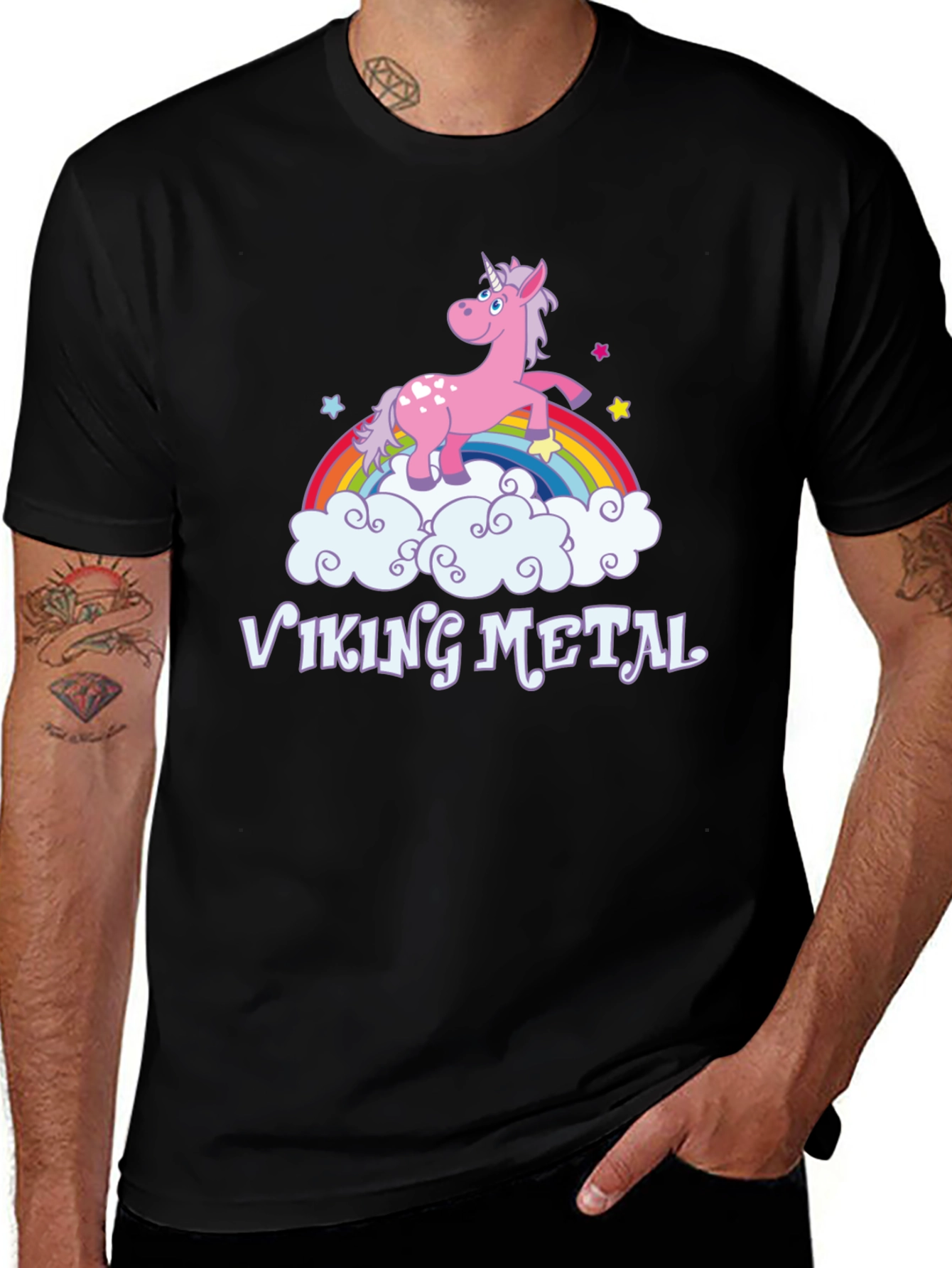 Unicorn Viking Metal T-Shirt