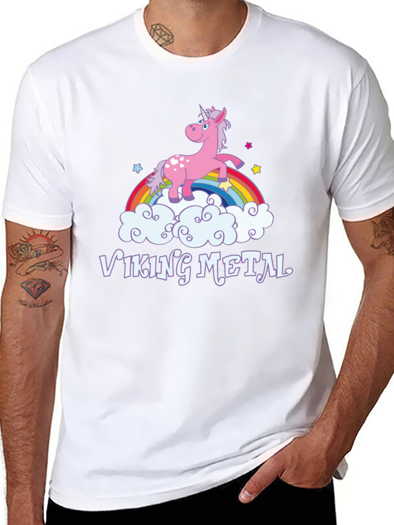 Unicorn Viking Metal T-Shirt