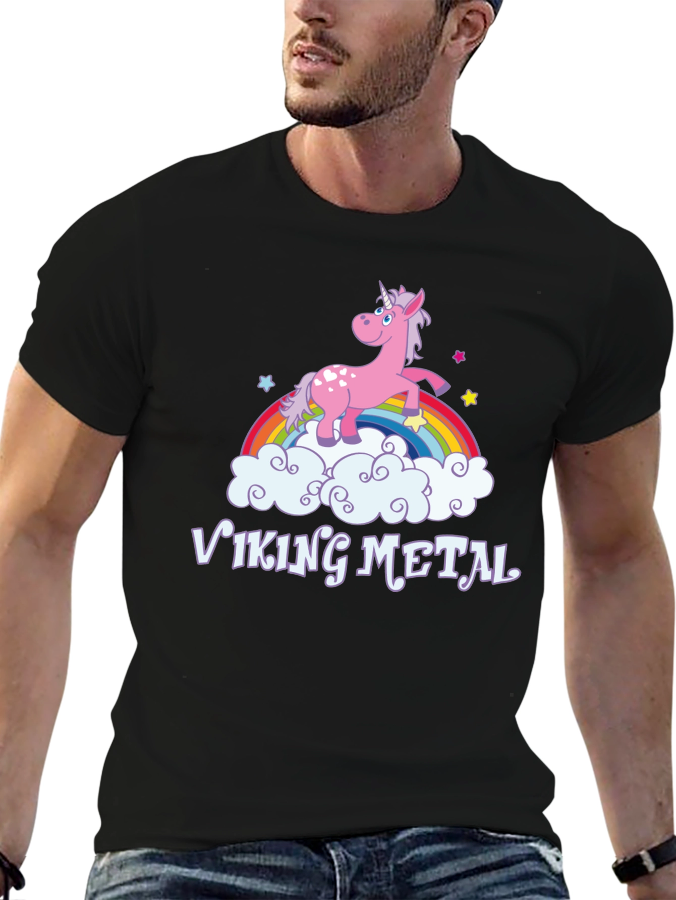Unicorn Viking Metal T-Shirt
