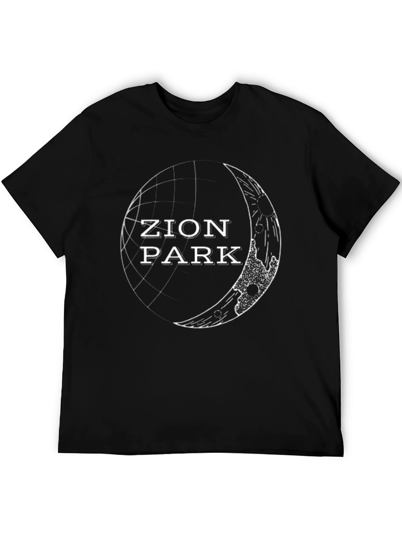 Zion Park Graphic Tee - Cool Black Cotton T-Shirt