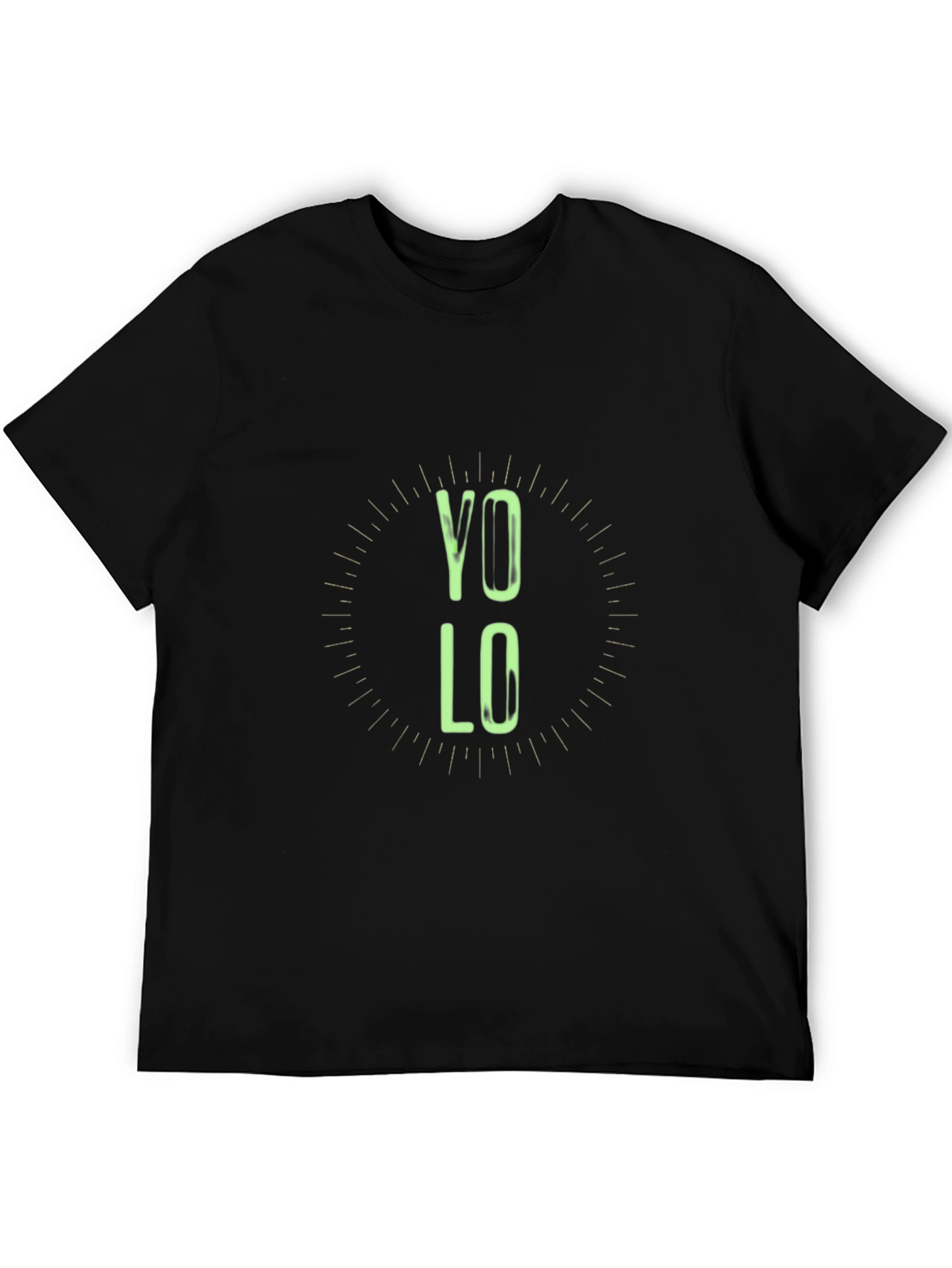 YOLO Graphic Tee - Black Casual T-Shirt