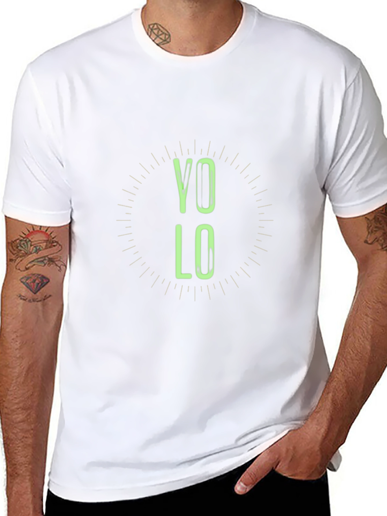 YOLO Graphic Tee - Black Casual T-Shirt