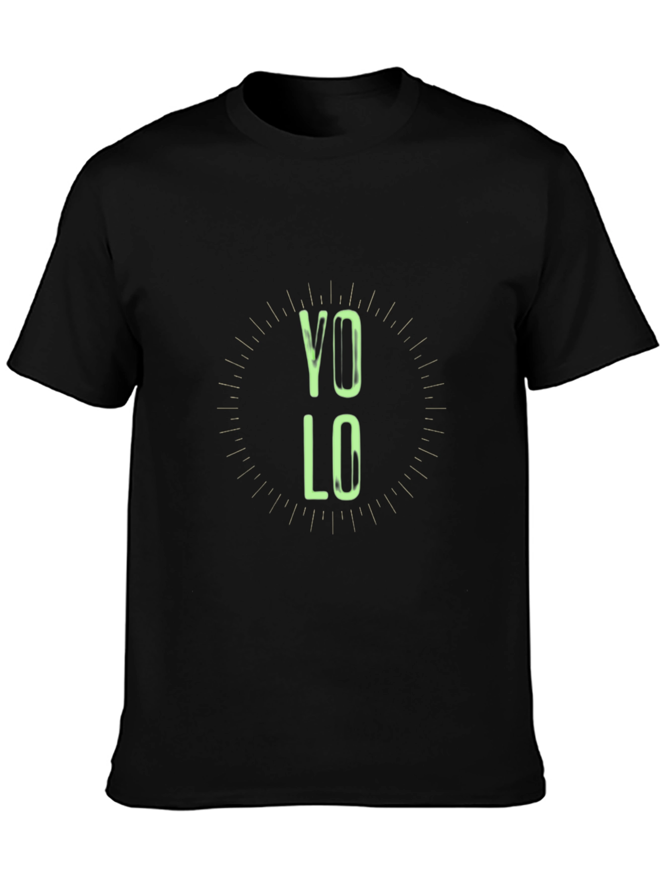 YOLO Graphic Tee - Black Casual T-Shirt