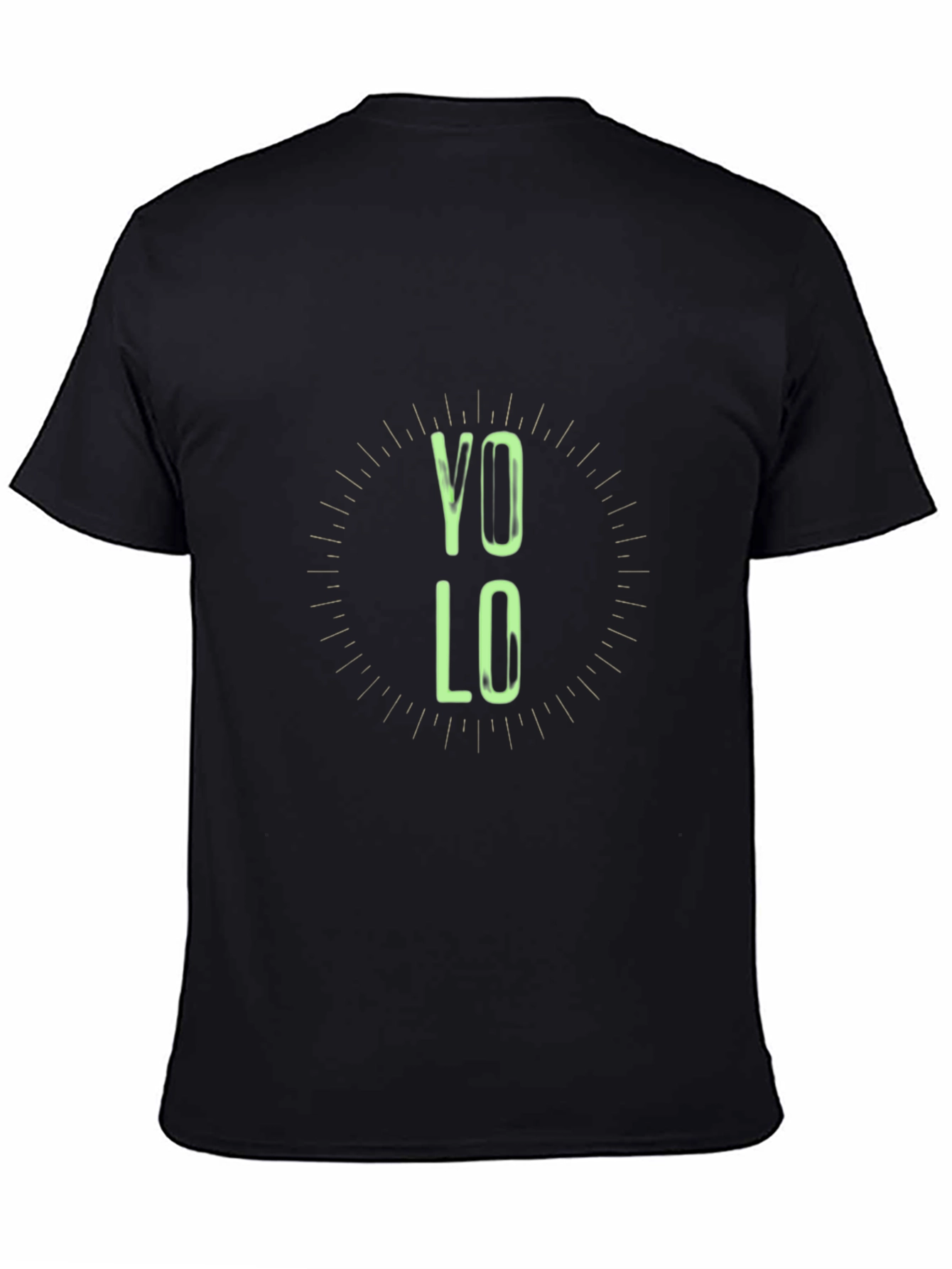 YOLO Graphic Tee - Black Casual T-Shirt