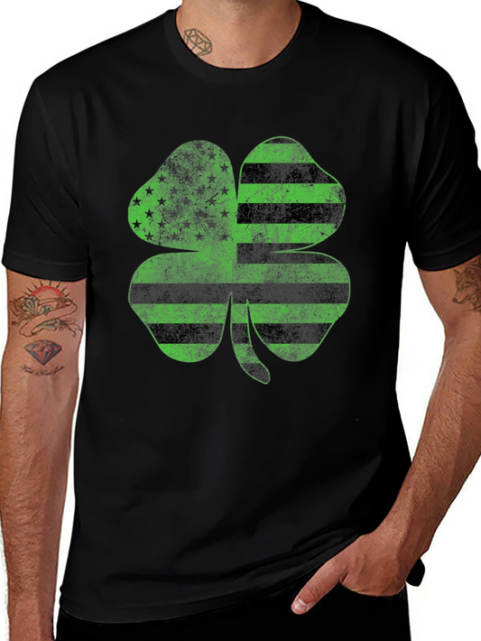 Irish American Flag Clover T-Shirt