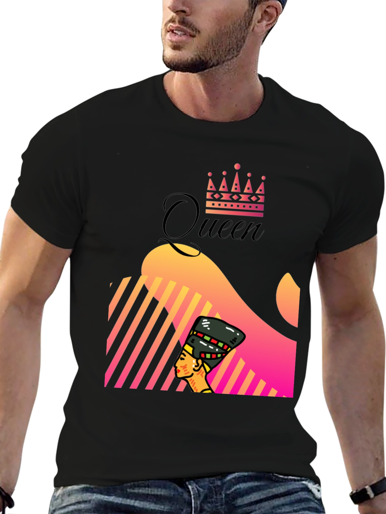 Queen Nefertiti Graphic Tee - Unique Design
