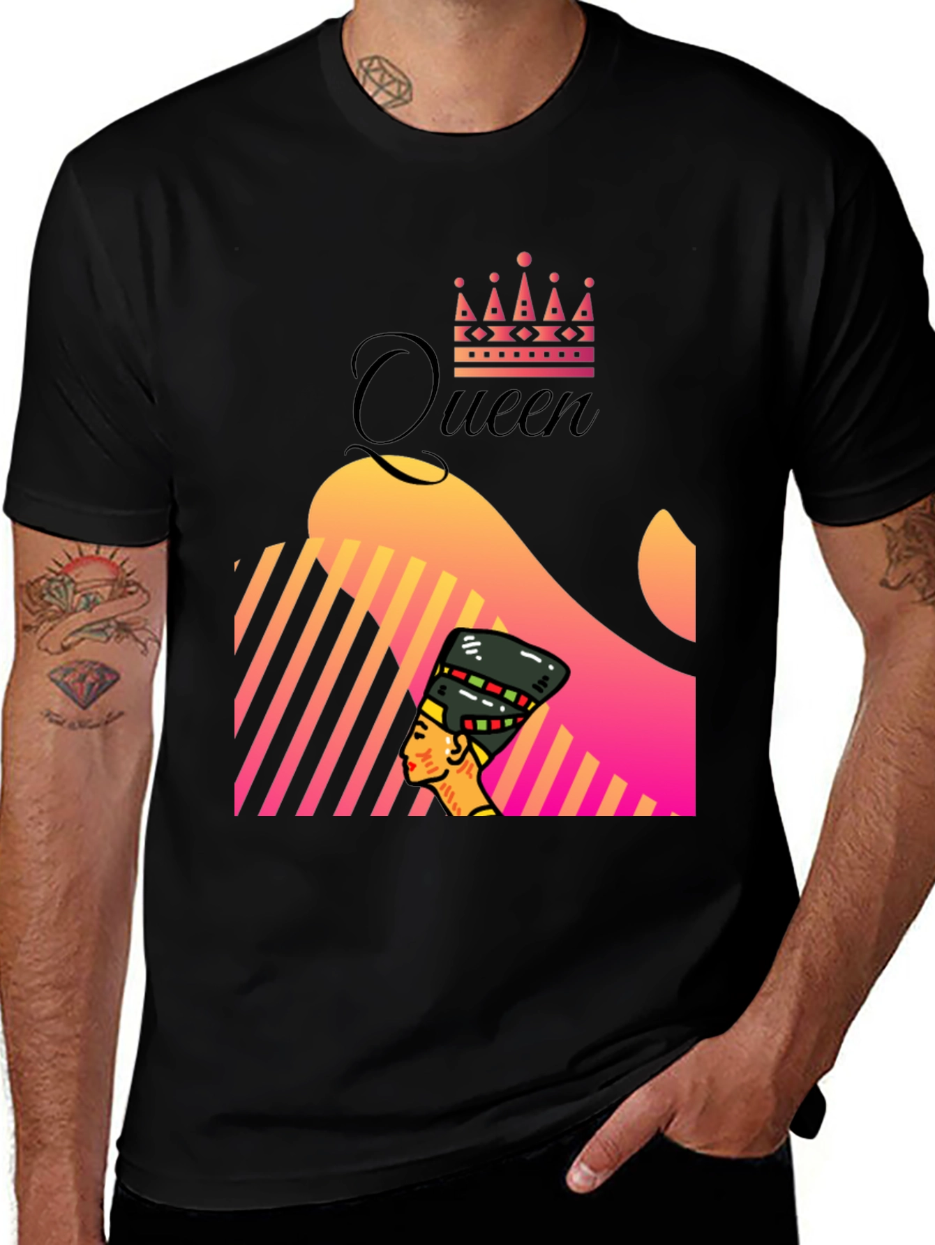 Queen Nefertiti Graphic Tee - Unique Design