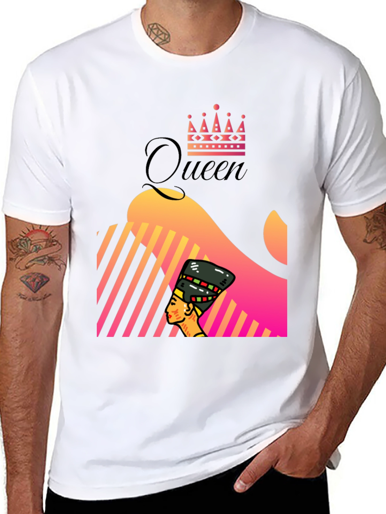 Queen Nefertiti Graphic Tee - Unique Design