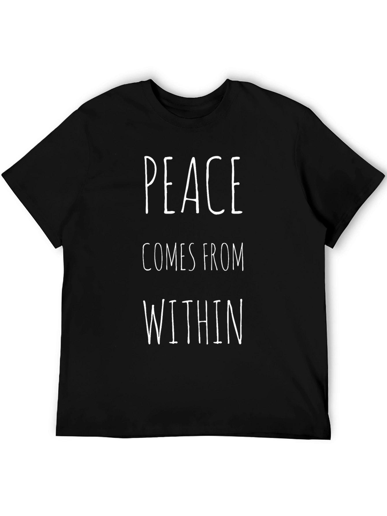 Peace Within T-Shirt - Black Graphic Tee