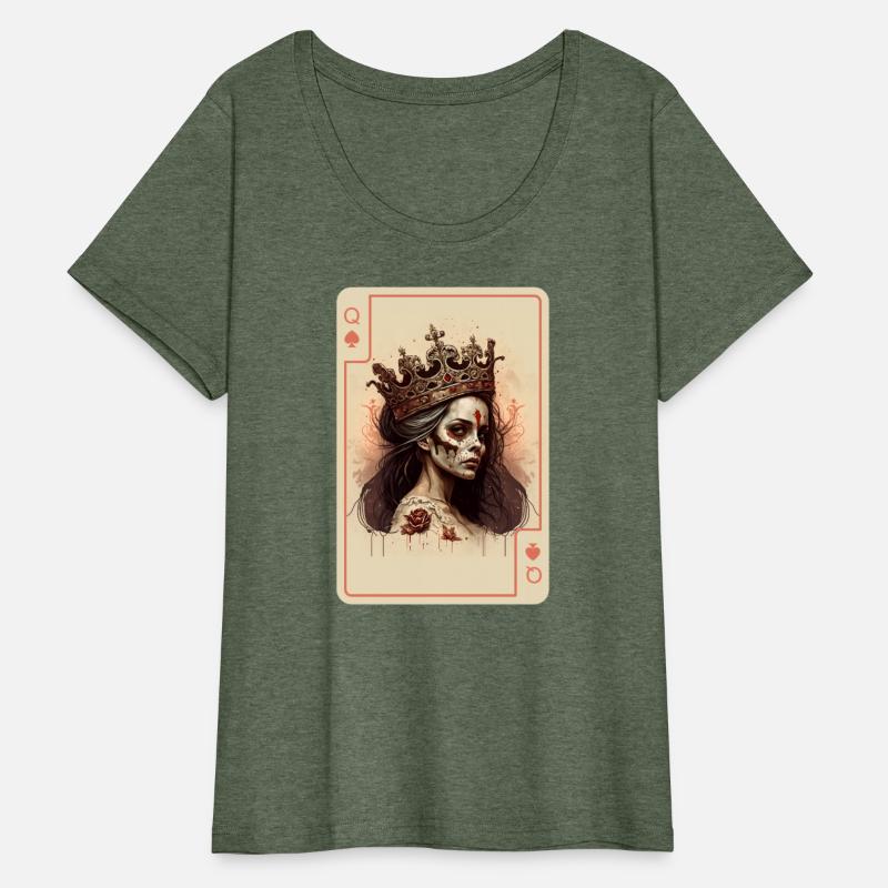 Poker Cards Queen of Spades Creepy Gothic
