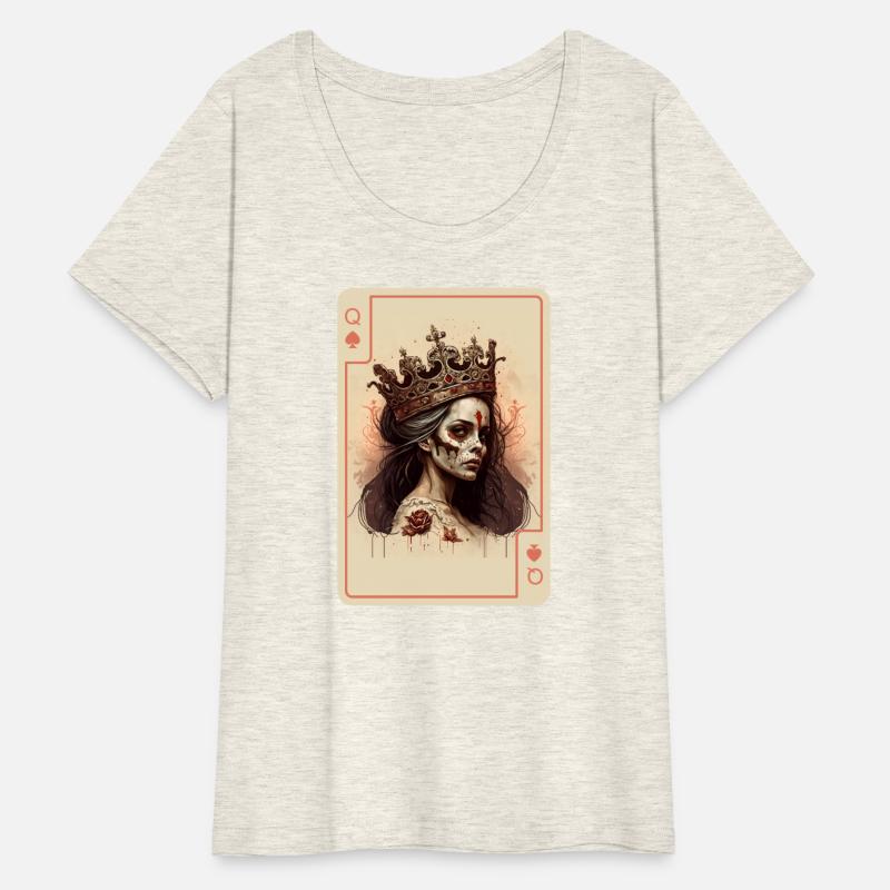 Poker Cards Queen of Spades Creepy Gothic