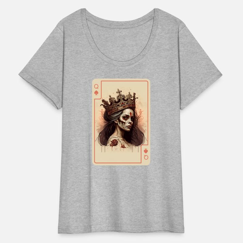 Poker Cards Queen of Spades Creepy Gothic