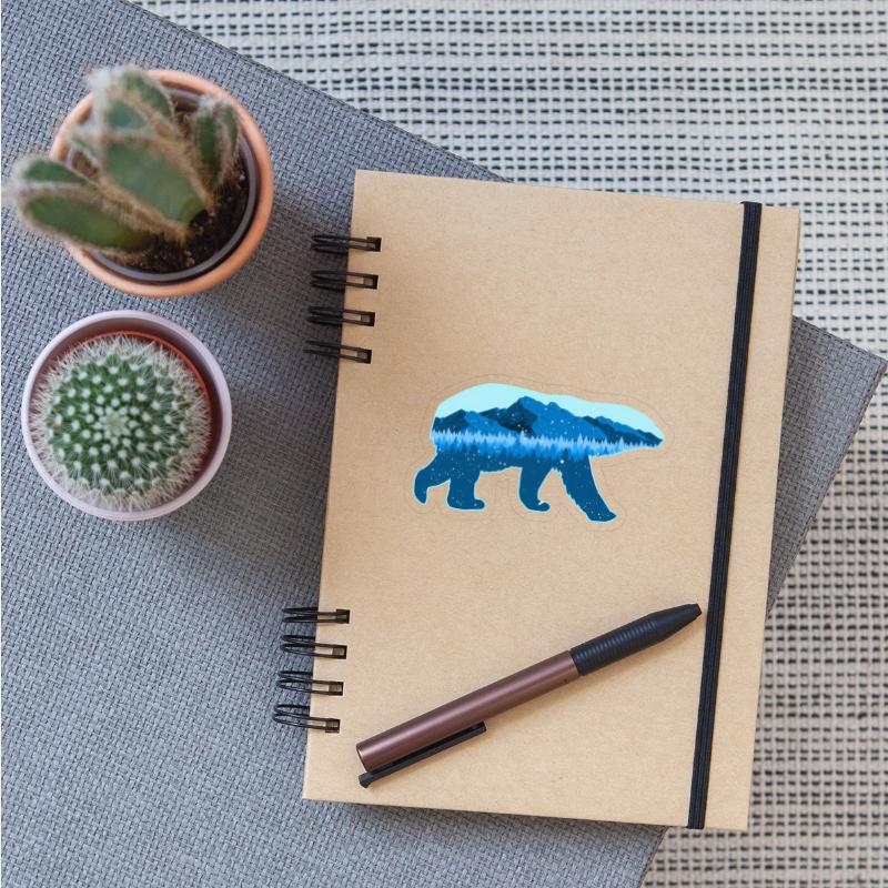 Polar Bear Print Landscape - Save The Polar Bear