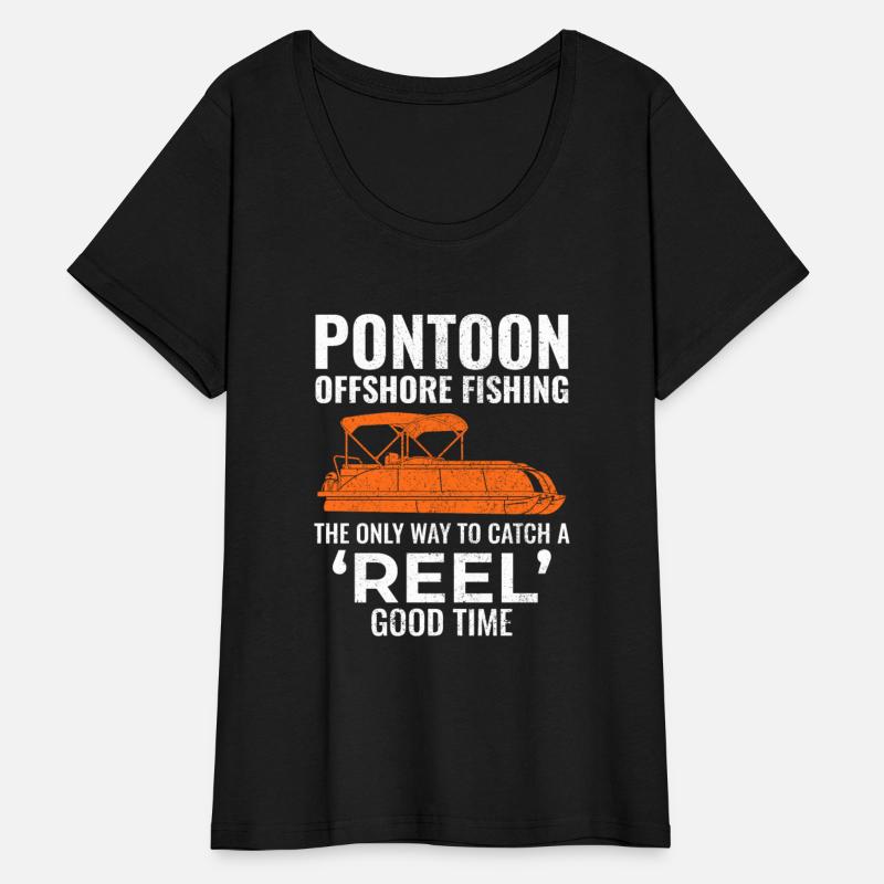 Pontoon Boat Motor Boating Offshore Fishing Funny