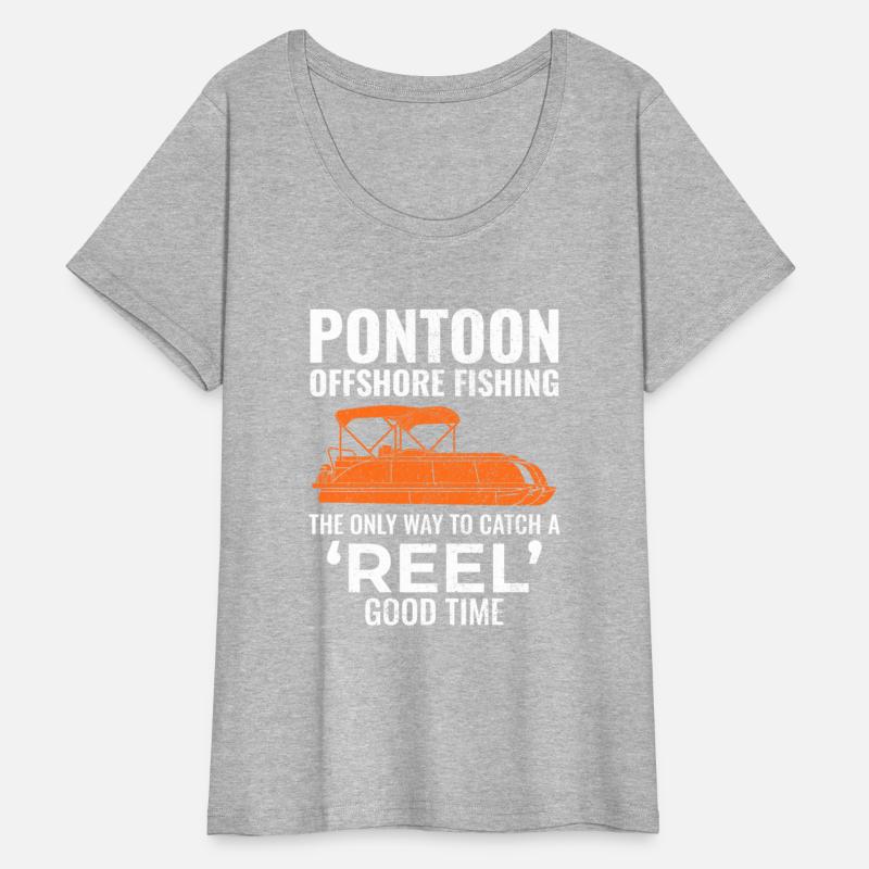 Pontoon Boat Motor Boating Offshore Fishing Funny